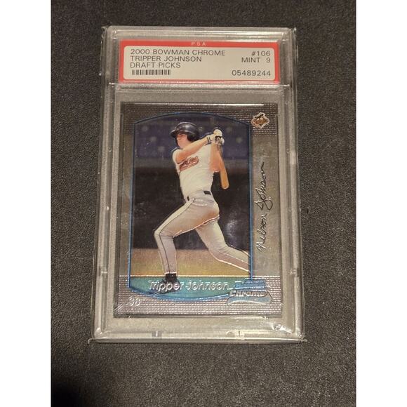 2000 Bowman Chrome Draft Picks #106 Tripper Johnson Draft Picks PSA 9 - Picture 1 of 2